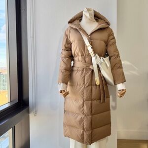 Theory Brown Puffer Coat